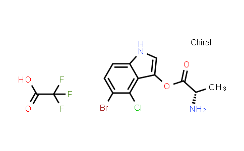 (S)-5-Bromo-4-chloro-1H-indol-3-yl 2-aminopropanoate 2,2,2-trifluoroacetate