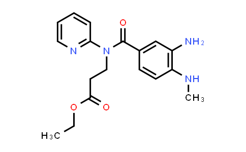 Ethyl 3-(3-amino-4-(methylamino)-N-(pyridin-2-yl)benzamido)propanoate