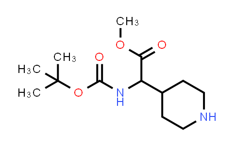 Methyl 2-((tert-butoxycarbonyl)amino)-2-(piperidin-4-yl)acetate