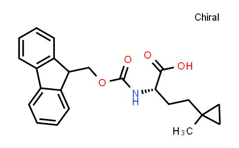 (S)-2-((((9H-Fluoren-9-yl)methoxy)carbonyl)amino)-4-(1-methylcyclopropyl)butanoic acid