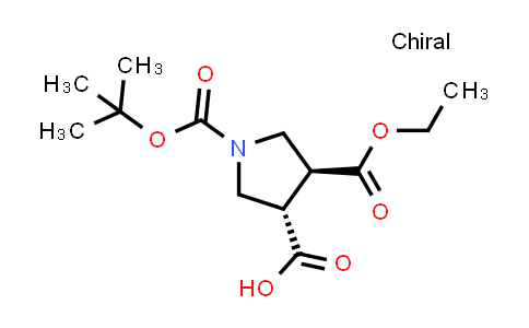 trans-1-(tert-Butoxycarbonyl)-4-(ethoxycarbonyl)pyrrolidine-3-carboxylic acid