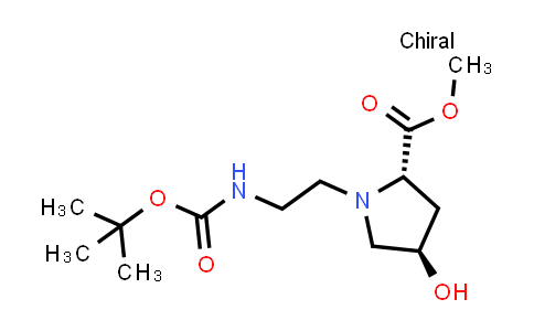 (2S,4R)-Methyl 1-(2-((tert-butoxycarbonyl)amino)ethyl)-4-hydroxypyrrolidine-2-carboxylate