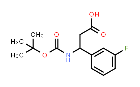 3-((tert-Butoxycarbonyl)amino)-3-(3-fluorophenyl)propanoic acid