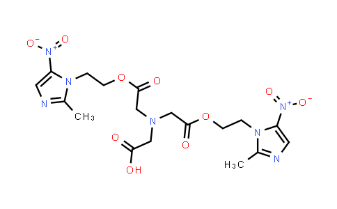 2-(Bis(2-(2-(2-methyl-5-nitro-1H-imidazol-1-yl)ethoxy)-2-oxoethyl)amino)acetic acid
