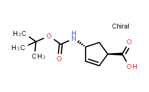 (1R,4R)-4-((tert-Butoxycarbonyl)amino)cyclopent-2-enecarboxylic acid