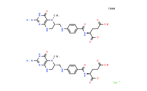 Calcium (S)-2-(4-((((R)-2-amino-5-methyl-4-oxo-3,4,5,6,7,8-hexahydropteridin-6-yl)methyl)amino)benzamido)-4-carboxybutanoate