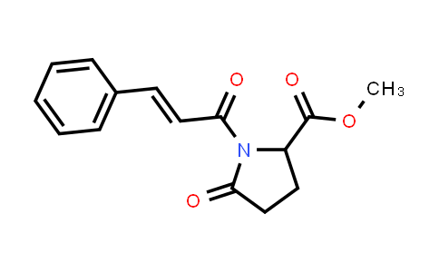 Methyl 1-cinnamoyl-5-oxopyrrolidine-2-carboxylate