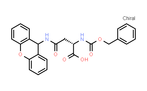 (S)-4-((9H-Xanthen-9-yl)amino)-2-(((benzyloxy)carbonyl)amino)-4-oxobutanoic acid
