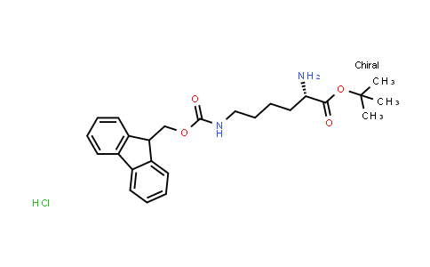 (S)-tert-Butyl 6-((((9H-fluoren-9-yl)methoxy)carbonyl)amino)-2-aminohexanoate hydrochloride