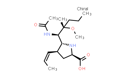 (2R,4S,5R)-5-((1R,2S)-1-Acetamido-2-methoxy-2-methylpentyl)-4-((Z)-prop-1-en-1-yl)pyrrolidine-2-carboxylic acid