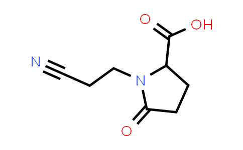 1-(2-Cyanoethyl)-5-oxopyrrolidine-2-carboxylic acid