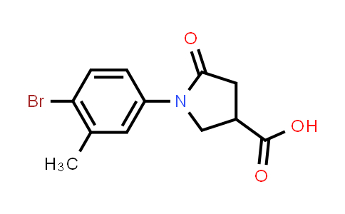 1-(4-Bromo-3-methylphenyl)-5-oxopyrrolidine-3-carboxylic acid