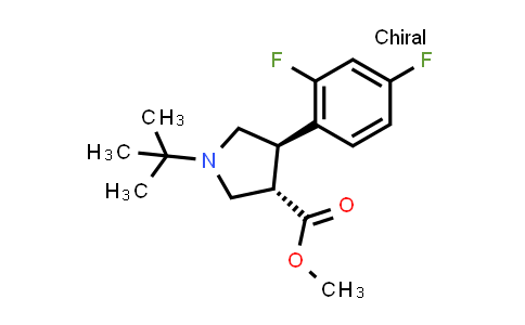 (3S,4R)-Methyl 1-(tert-butyl)-4-(2,4-difluorophenyl)pyrrolidine-3-carboxylate