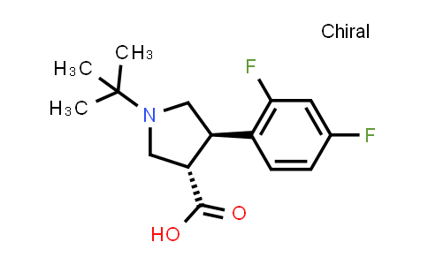 (3S,4R)-1-tert-Butyl-4-(2,4-difluorophenyl)pyrrolidine-3-carboxylic acid