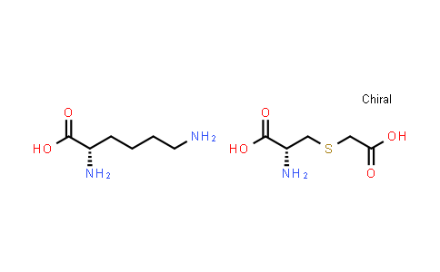 (R)-2-Amino-3-((carboxymethyl)thio)propanoic acid compound with (S)-2,6-diaminohexanoic acid (1:1)