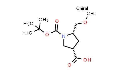 (3S,5S)-1-(tert-Butoxycarbonyl)-5-(methoxymethyl)pyrrolidine-3-carboxylic acid