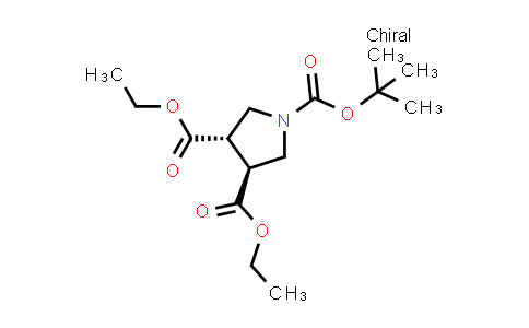 trans-1-tert-butyl 3,4-diethyl pyrrolidine-1,3,4-tricarboxylate