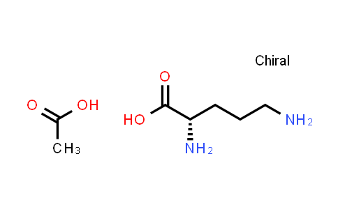 (S)-2,5-Diaminopentanoic acid compound with acetic acid (1:1)