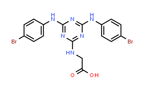2-((4,6-Bis((4-bromophenyl)amino)-1,3,5-triazin-2-yl)amino)acetic acid