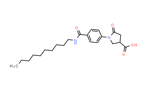 1-(4-(Decylcarbamoyl)phenyl)-5-oxopyrrolidine-3-carboxylic acid