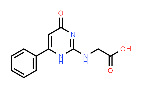 2-((4-Oxo-6-phenyl-1,4-dihydropyrimidin-2-yl)amino)acetic acid