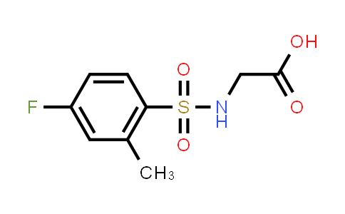 2-(4-Fluoro-2-methylphenylsulfonamido)acetic acid