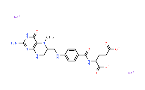Sodium 2-(4-(((2-amino-5-methyl-4-oxo-3,4,5,6,7,8-hexahydropteridin-6-yl)methyl)amino)benzamido)pentanedioate