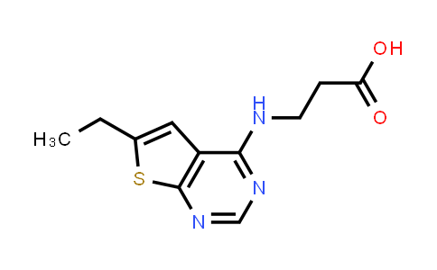 3-((6-Ethylthieno[2,3-d]pyrimidin-4-yl)amino)propanoic acid