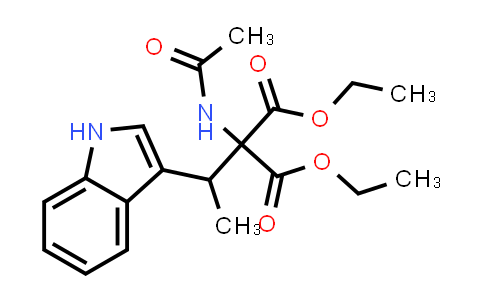 Diethyl 2-(1-(1H-indol-3-yl)ethyl)-2-acetamidomalonate