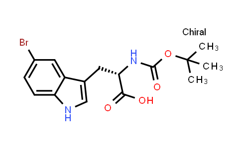 (S)-3-(5-Bromo-1H-indol-3-yl)-2-((tert-butoxycarbonyl)amino)propanoic acid
