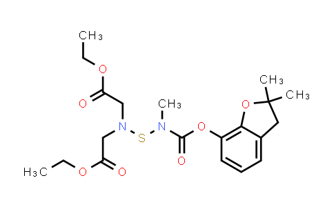 Diethyl 2,2'-((((((2,2-dimethyl-2,3-dihydrobenzofuran-7-yl)oxy)carbonyl)(methyl)amino)thio)azanediyl)diacetate