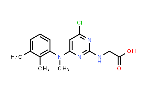 2-((4-Chloro-6-((2,3-dimethylphenyl)(methyl)amino)pyrimidin-2-yl)amino)acetic acid