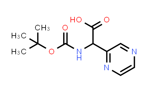 2-((tert-Butoxycarbonyl)amino)-2-(pyrazin-2-yl)acetic acid