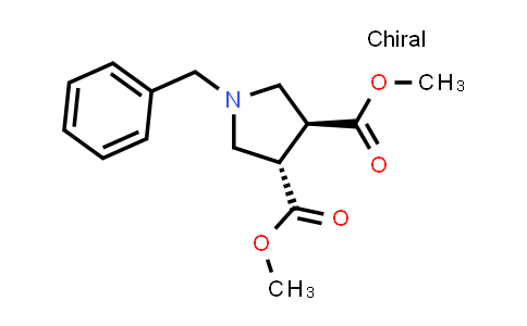 trans-dimethyl 1-benzylpyrrolidine-3,4-dicarboxylate