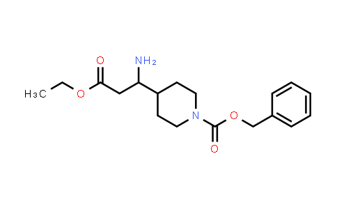 Benzyl 4-(1-amino-3-ethoxy-3-oxopropyl)piperidine-1-carboxylate