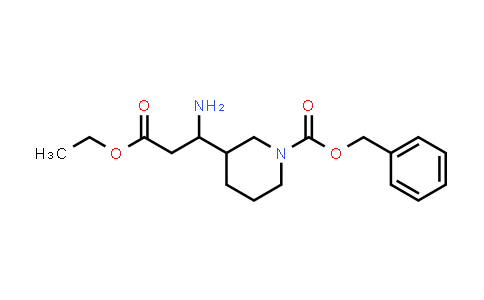 Benzyl 3-(1-amino-3-ethoxy-3-oxopropyl)piperidine-1-carboxylate