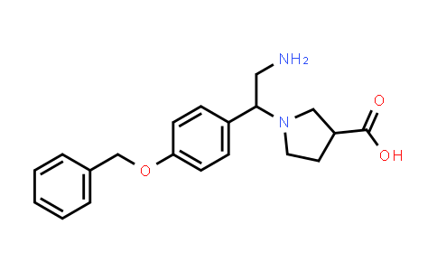 1-(2-Amino-1-(4-(benzyloxy)phenyl)ethyl)pyrrolidine-3-carboxylic acid