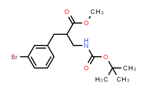 Methyl 2-(3-bromobenzyl)-3-((tert-butoxycarbonyl)amino)propanoate