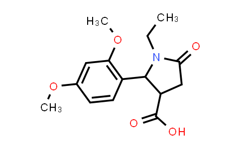 2-(2,4-Dimethoxyphenyl)-1-ethyl-5-oxopyrrolidine-3-carboxylic acid