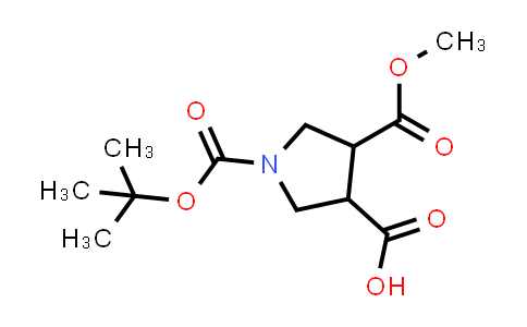 1-(tert-Butoxycarbonyl)-4-(methoxycarbonyl)pyrrolidine-3-carboxylic acid