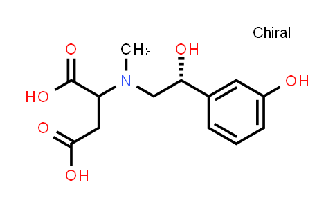 2-(((R)-2-Hydroxy-2-(3-hydroxyphenyl)ethyl)(methyl)amino)succinic acid