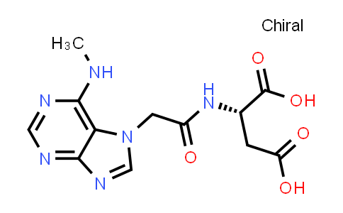 (S)-2-(2-(6-(Methylamino)-7H-purin-7-yl)acetamido)succinic acid