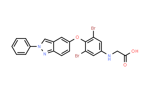 2-((3,5-Dibromo-4-((2-phenyl-2H-indazol-5-yl)oxy)phenyl)amino)acetic acid