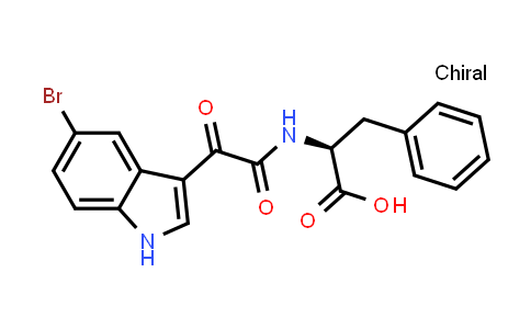 (S)-2-(2-(5-Bromo-1H-indol-3-yl)-2-oxoacetamido)-3-phenylpropanoic acid