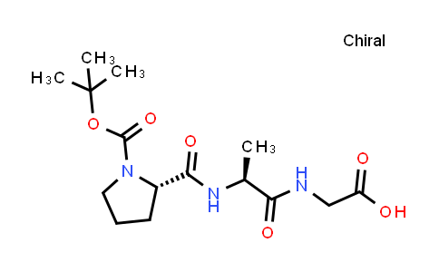 2-((S)-2-((S)-1-(tert-Butoxycarbonyl)pyrrolidine-2-carboxamido)propanamido)acetic acid