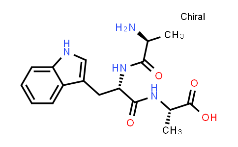 (S)-2-((S)-2-((S)-2-Aminopropanamido)-3-(1H-indol-3-yl)propanamido)propanoic acid