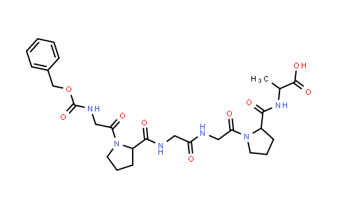 2-(1-(2-(2-(1-(2-(((Benzyloxy)carbonyl)amino)acetyl)pyrrolidine-2-carboxamido)acetamido)acetyl)pyrrolidine-2-carboxamido)propanoic acid