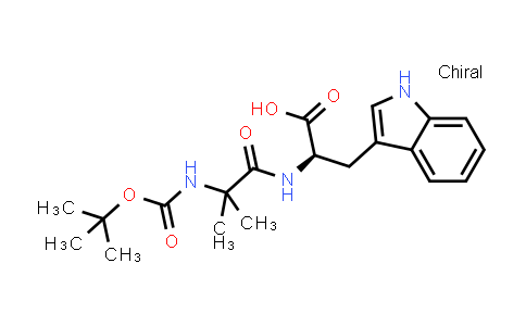 (R)-2-(2-((tert-Butoxycarbonyl)amino)-2-methylpropanamido)-3-(1H-indol-3-yl)propanoic acid