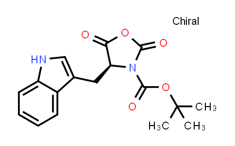(S)-tert-Butyl 4-((1H-indol-3-yl)methyl)-2,5-dioxooxazolidine-3-carboxylate