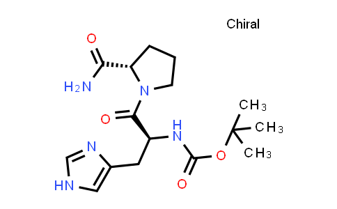 tert-Butyl ((S)-1-((S)-2-carbamoylpyrrolidin-1-yl)-3-(1H-imidazol-4-yl)-1-oxopropan-2-yl)carbamate